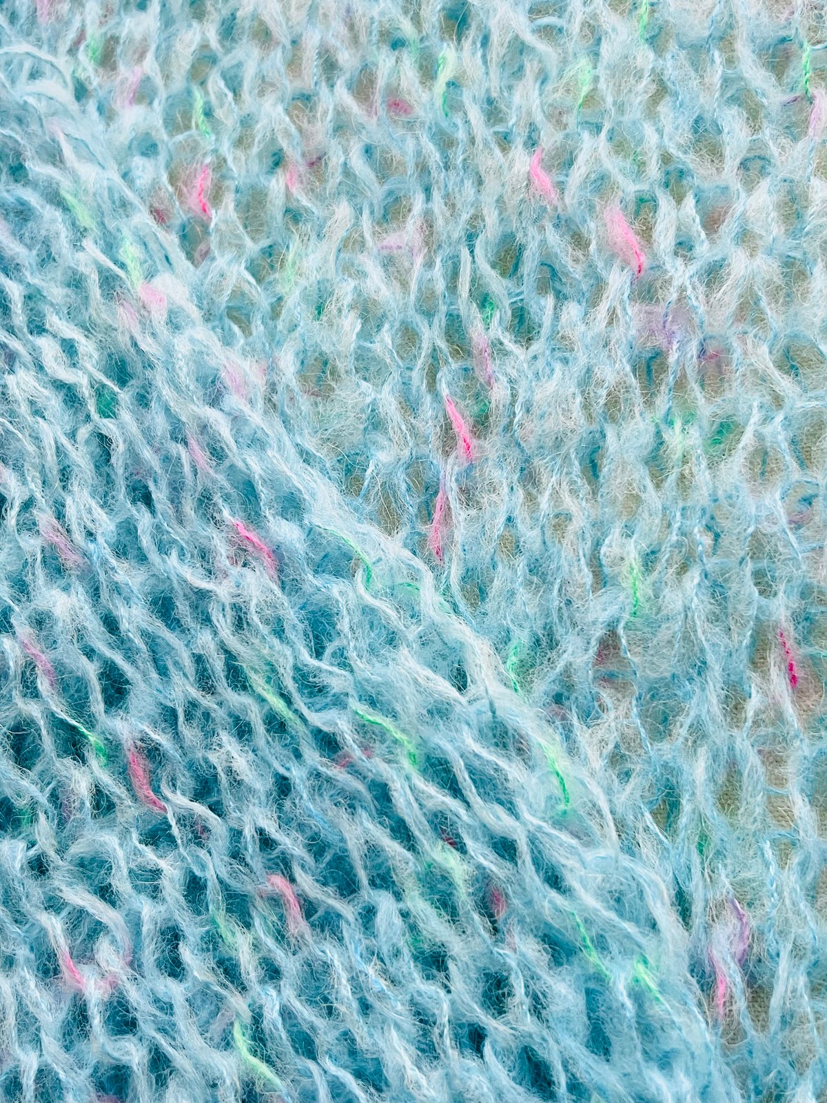 mohair knit pullover（light blue mix）プルオーバーモヘアニッ