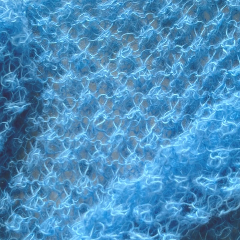mohair knit pullover（blue）プルオーバーモヘアニット（ブルー）#256
