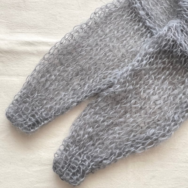 WOOYOUNGMI ウーヨンミ モヘア混 ニット グレー サイズ46 WOOYOUNGMI ウーヨンミ モヘア混 ニット グレー サイズ46 - メルカリ