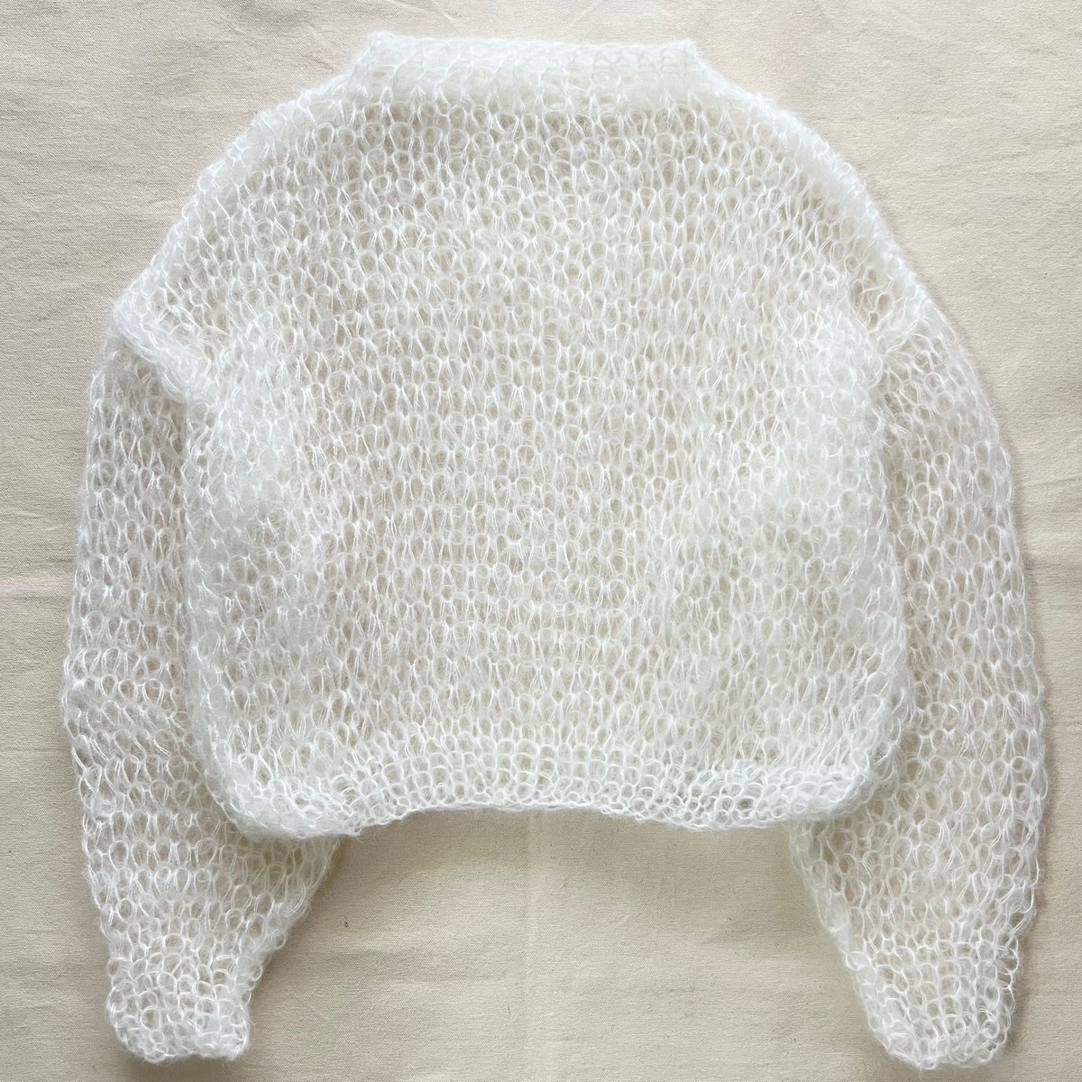 mohair knit pullover(White)プルオーバーモヘアニット mohair knit pullover(White)プルオーバーモヘアニット