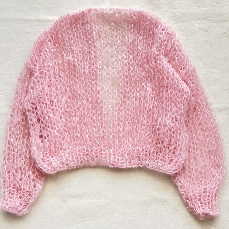 mohair knit cardigan（pink）モヘアニットカーディガン（ピンク）#205