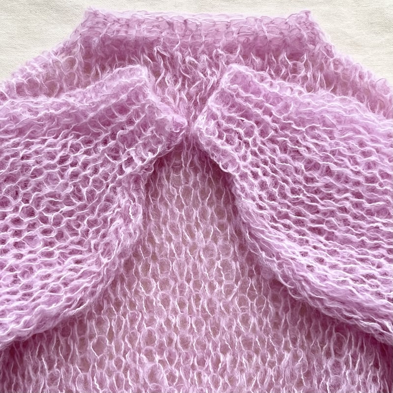 mohair knit pullover（purple）プルオーバーモヘアニット（パープル）#