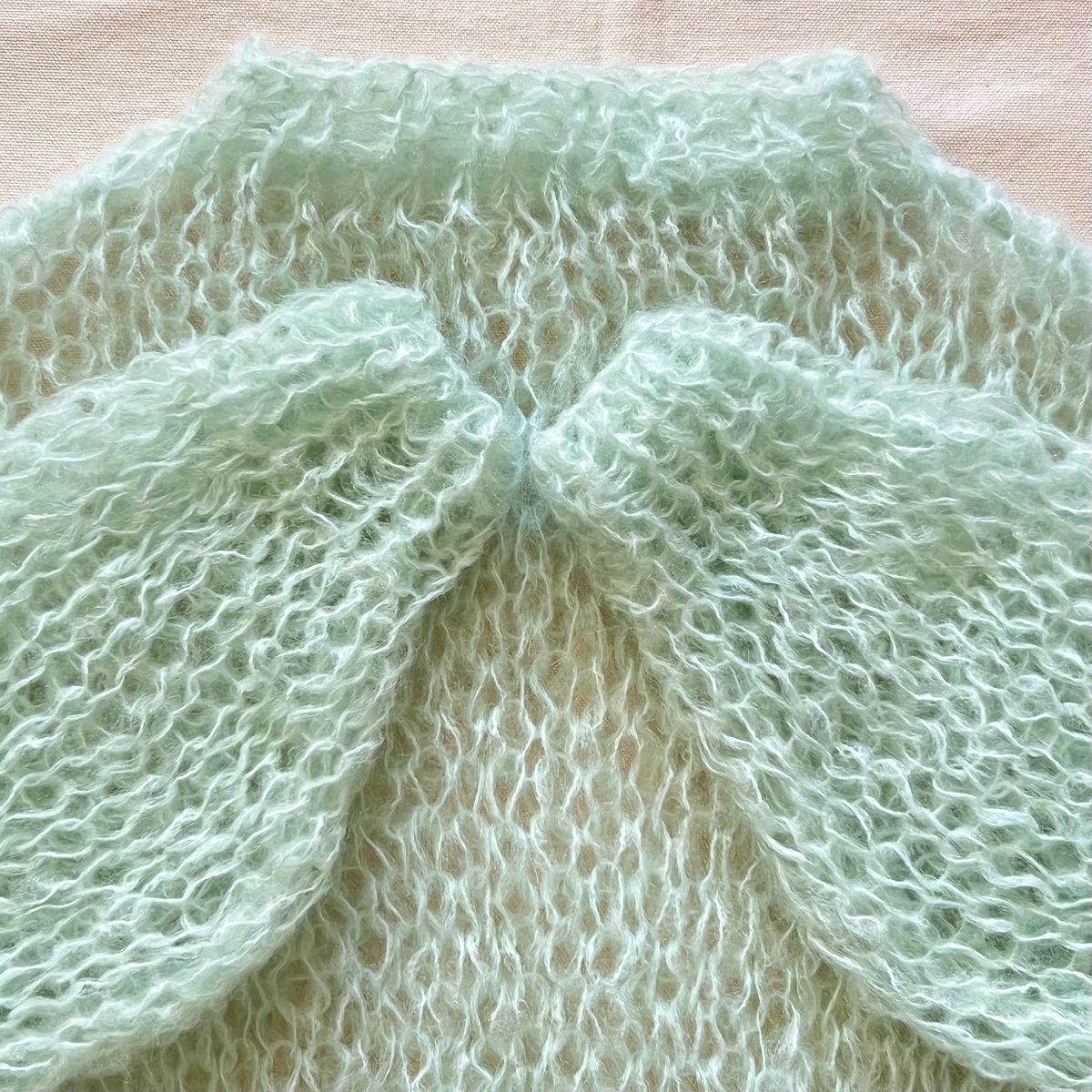 mohair knit pullover（mintgreen）プルオーバーモヘアニット