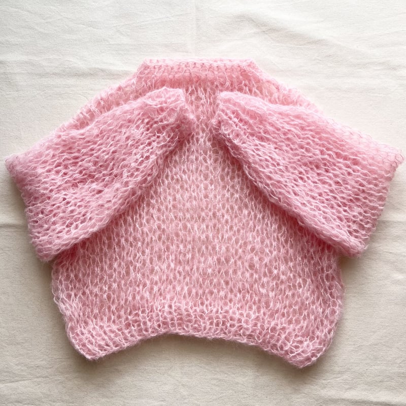 mohair knit pullover（Milky pink）プルオーバーモヘアニット（ミル...