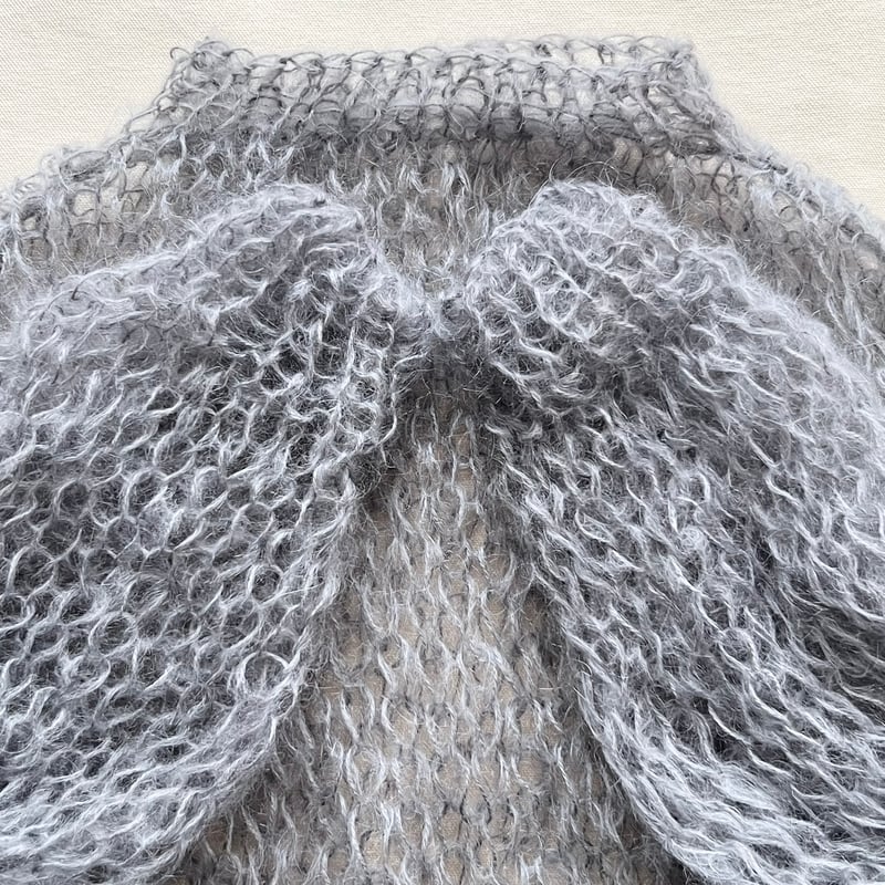 かぐれ　モヘヤプルオーバーニット　グレー 楽天市場】モヘヤプルオーバーニット／かぐれ（kagure） : 丸井