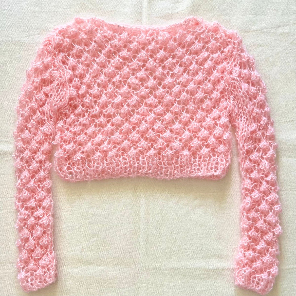 mohair knit pullover（pink）プルオーバーモヘアニット（ピンク）#256