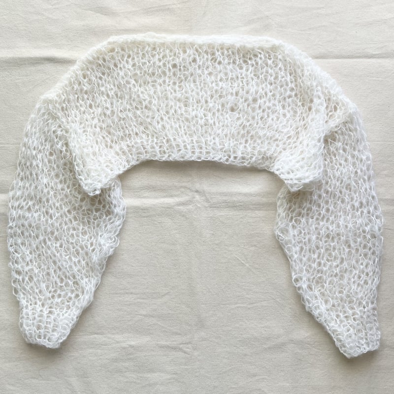 Short length mohair knit (Ivory)ショート丈モヘアニット Short length mohair knit (Ivory)ショート丈モヘアニット