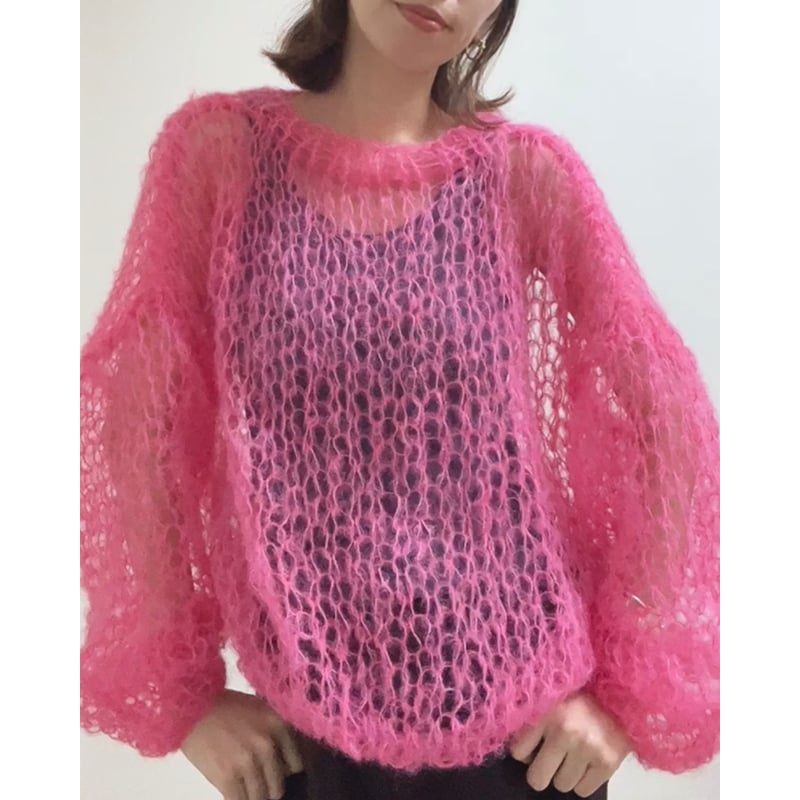 y2k アーカイブ mohair Knit ゼブラ モヘア混 ニット ADAM PATEK（アダムパテック） カーディガン ADAMPATEK / mohair mixed