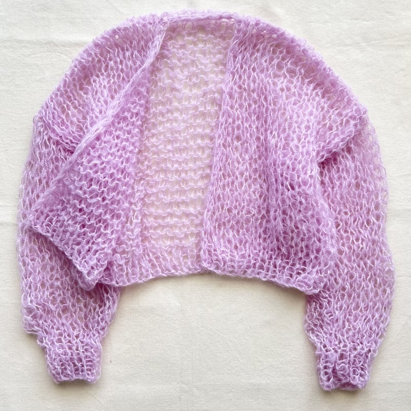mohair knit cardigan(purple)モヘアニットカーディガン mohair knit cardigan(purple)モヘアニットカーディガン