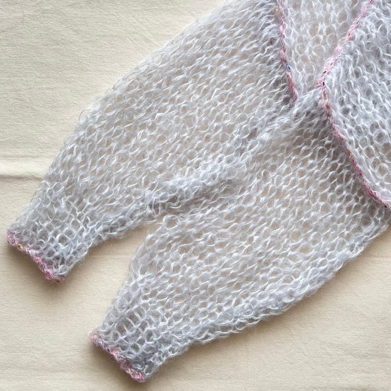 mohair knit pullover（Light gray）プルオーバーモヘアニット