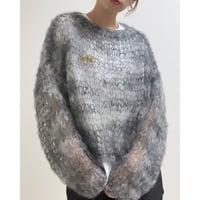 mohair knit pullover（mixgray）プルオーバーモヘアニット（ミックスグレー）#283