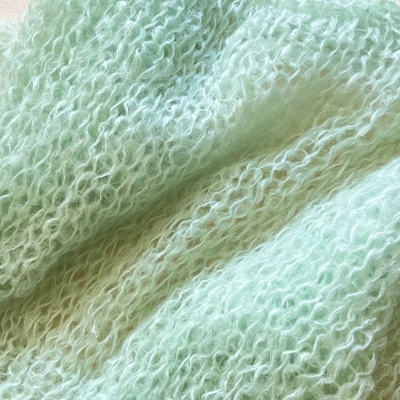 mohair knit pullover（mintgreen）プルオーバーモヘアニット