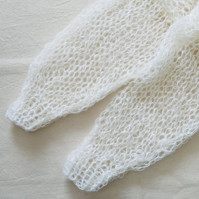 mohair knit pullover（offwhite）プルオーバーモヘアニット（オフホワ