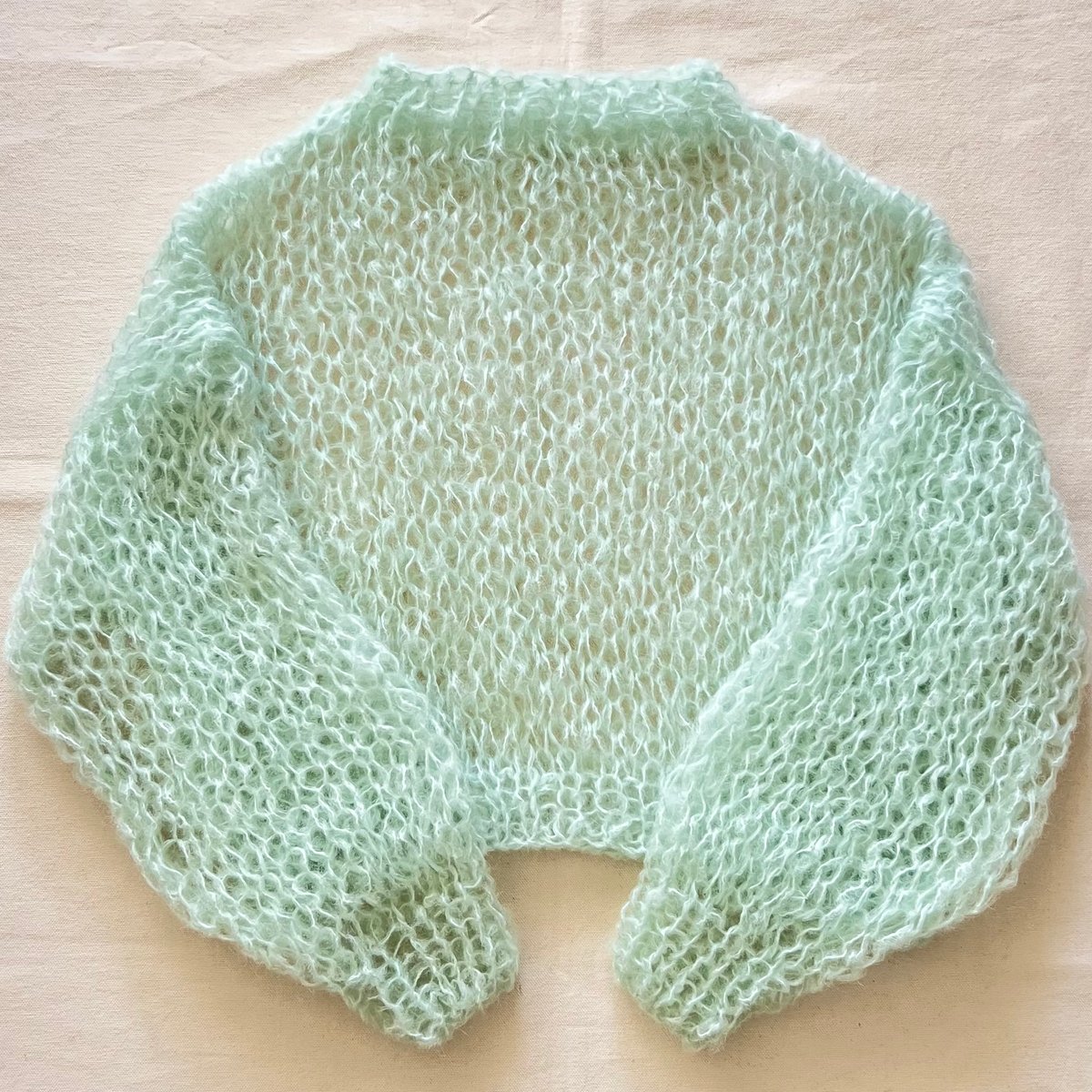 mohair knit pullover（mintgreen）プルオーバーモヘアニット