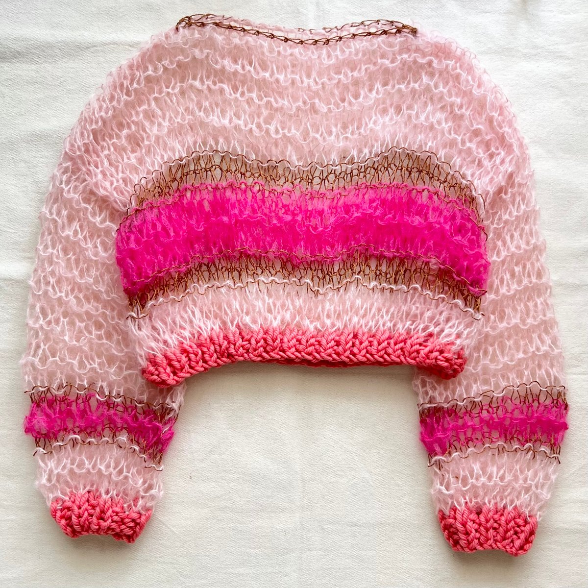 mohair knit pullover（pink）プルオーバーモヘアニット（ピンク）#281