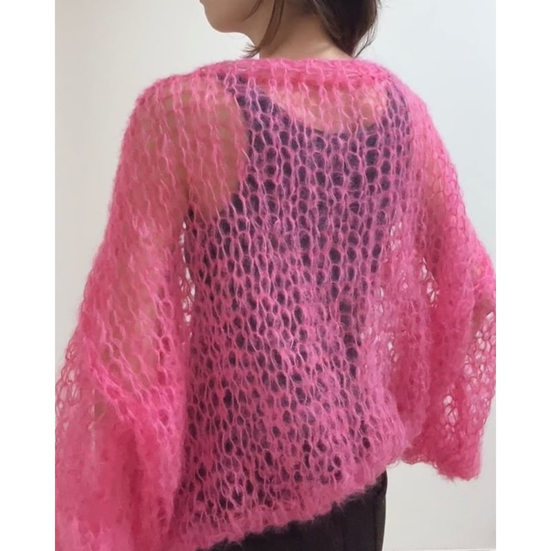 mohair knit pullover（Magentapink）プルオーバーモヘアニット