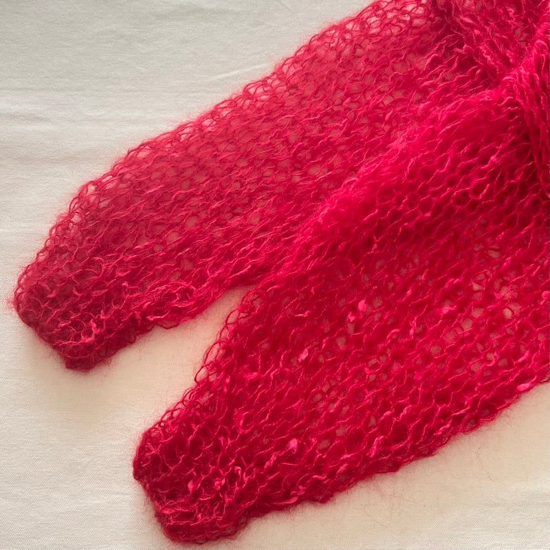 マザー　モヘアニット mohair knit pullover（red）プルオーバーモヘアニット（レッド）#319