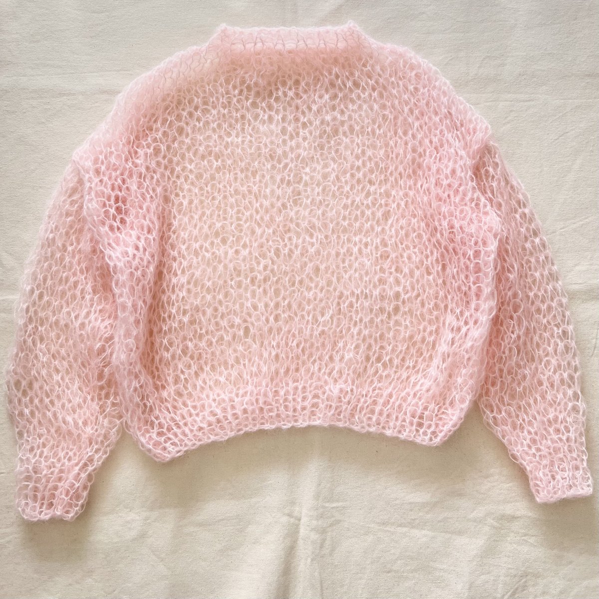 mohair knit pullover（Baby pink）プルオーバーモヘアニット（ベビー...