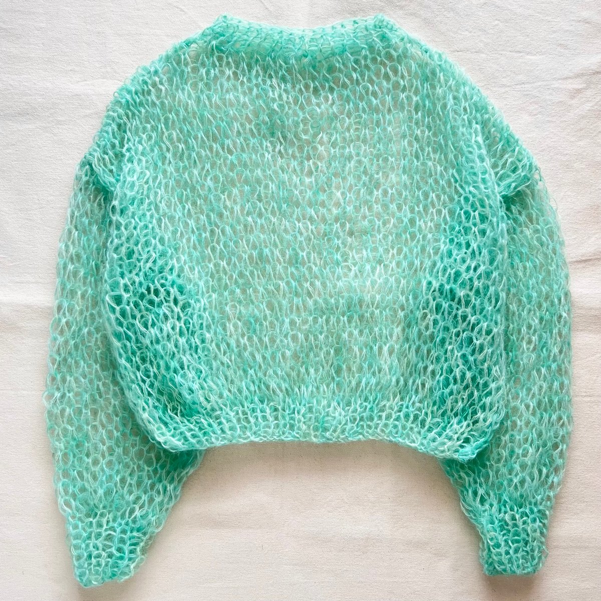 mohair knit pullover（opalgreen）プルオーバーモヘアニット（オパー
