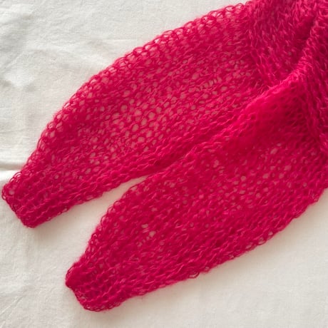 mohair knit pullover（Rose）プルオーバーモヘアニット（ローズ）#356