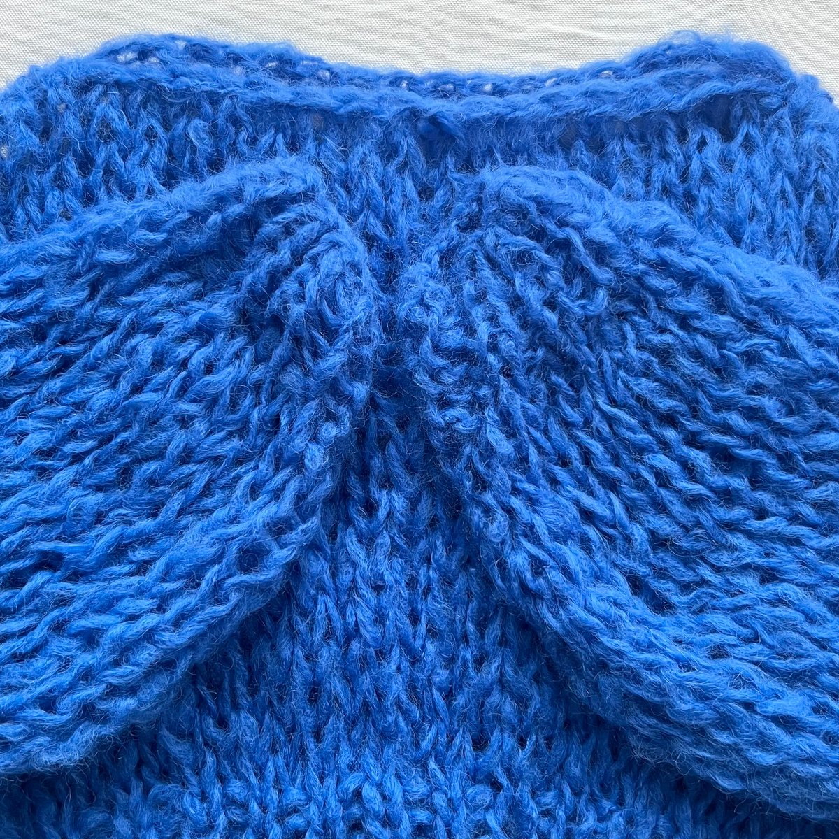 mohair knit pullover（Blue）プルオーバーモヘアニット（ブルー