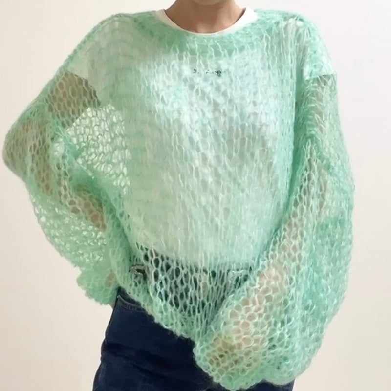 PERVERZE mohairknit モヘアニット 中古・古着通販】PERVERZE (パーバーズ) モヘヤブレンドニット