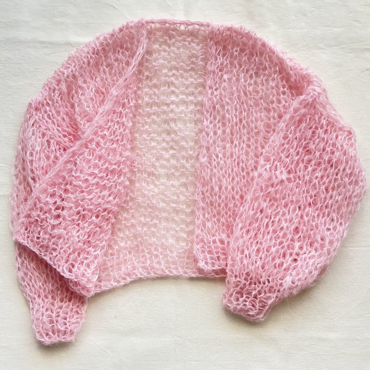 mohair knit cardigan（pink）モヘアニットカーディガン（ピンク）#205