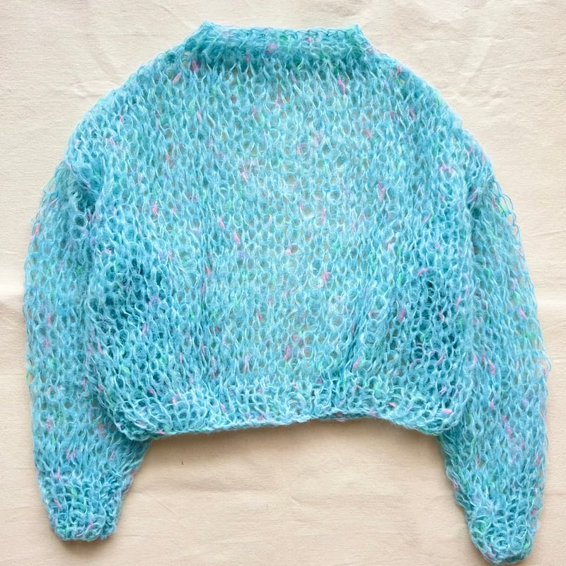 mohair knit pullover（light blue mix）プルオーバーモヘアニッ