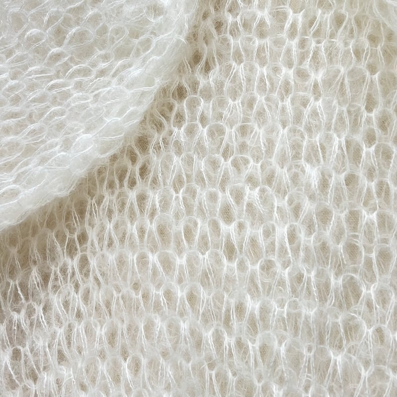 mohair knit pullover（White）プルオーバーモヘアニット（ホワイト）#2