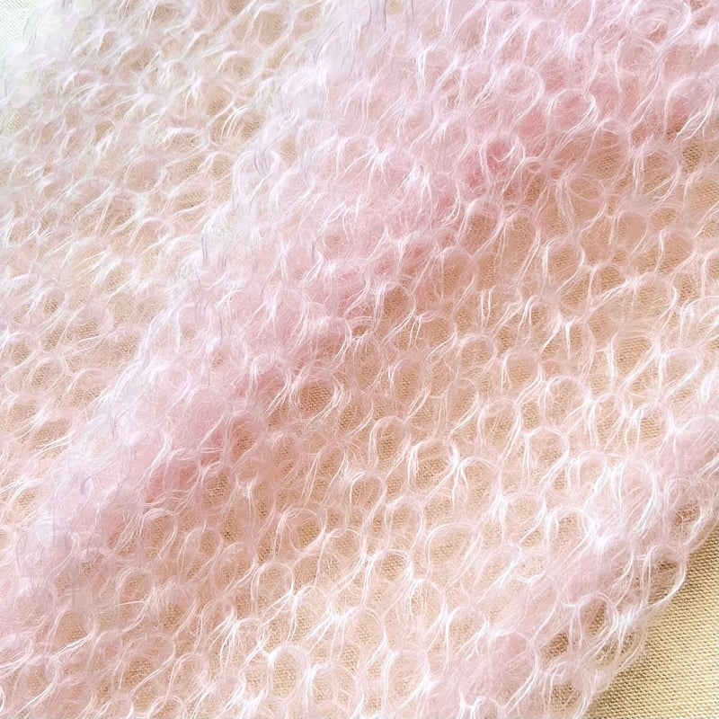 mohair knit sleeves（light pink）モヘアニットスリーブ（ライトピン