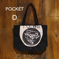 POCKET トートバッグ　:  D