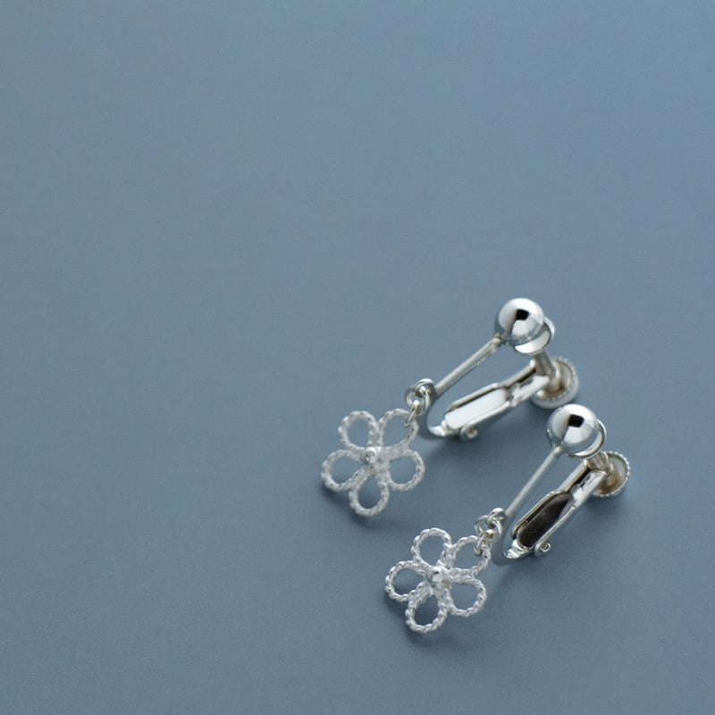 イヤリング いちか | 矢留彫金工房 