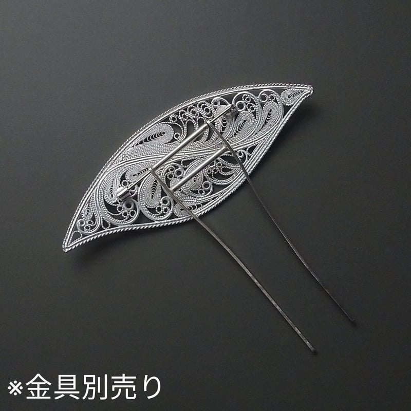 ことほぎ ~ 瑞風 ~ ブローチ | 矢留彫金工房