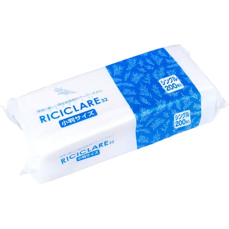 RICICLARE(リチクラーレ)32 ペーパータオル 小判サイズ シングル 200枚入×１０袋