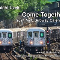2 copies of NYC Subway Calendar 2024 "Come Together"