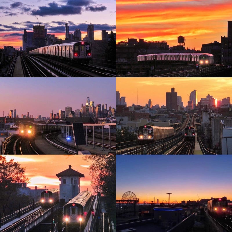 2024/2023 NYC Subway calendar SET | Yoichi Uzek