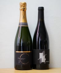 【シャンパーニュ＆赤セット】C＆Hセット（各1本,計2本）オリジナルシャンパーニュと赤ワイン