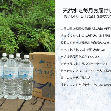大雪旭岳源水源水 - 500ml×24本入り×２ケース -
