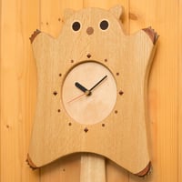 ももんがの木工時計
