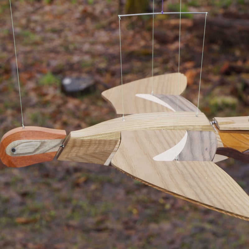 木製 鳥型モビール 可動式鳥型モビール - NOTEWORKS オンラインショップ