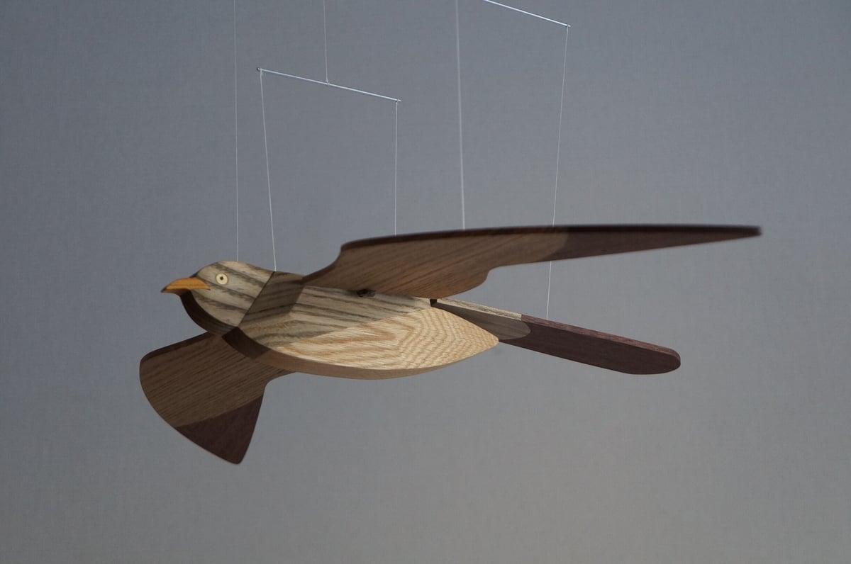 木製 鳥型モビール 可動式鳥型モビール - NOTEWORKS オンラインショップ