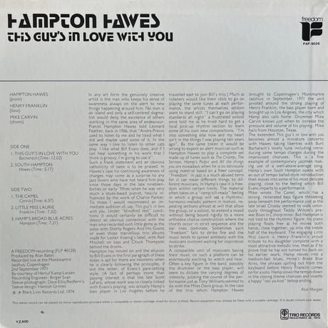 Hampton Hawes / This Guy’s In Love With You