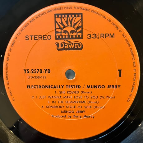 Mungo Jerry / Electonically Tested