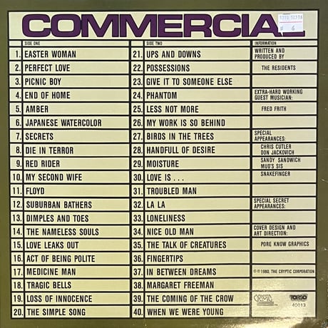 The Residents / Commercial Album