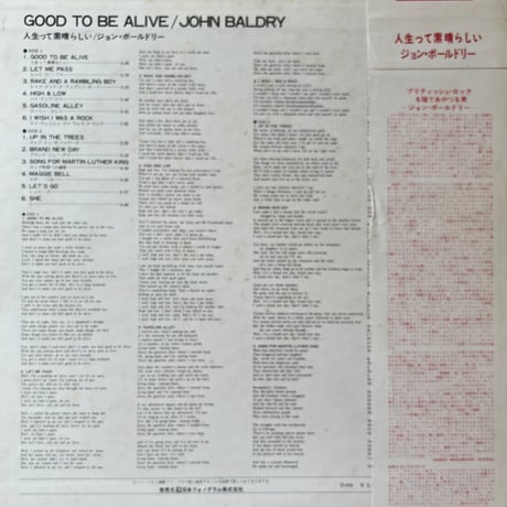 John Baldry / Good To Be Alive