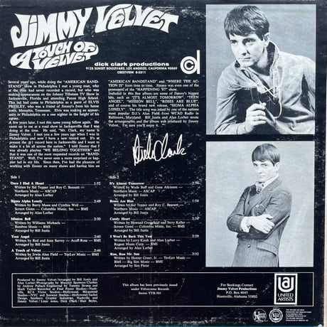 Jimmy Velvet / Jimmy Velvet Sings A Tough Of Velvet