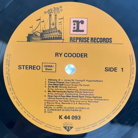 Ry Cooder / ST