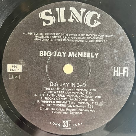 Big Jay McNeely / Big “J” In 3-D