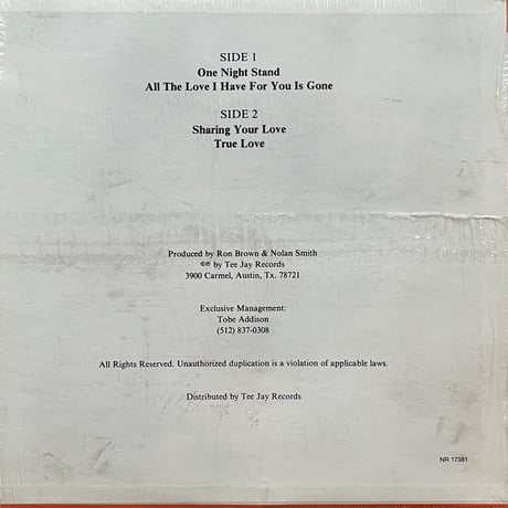 Joe Valentine / One Night Stand