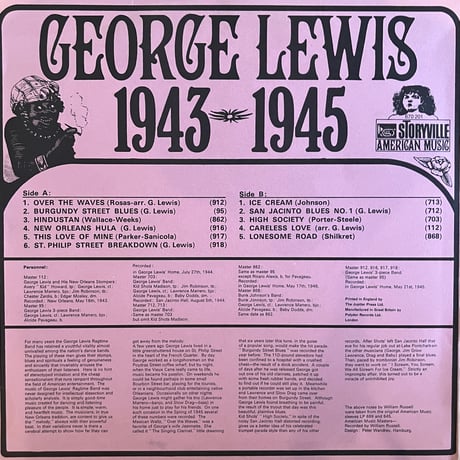 George Lewis / 1943-1945